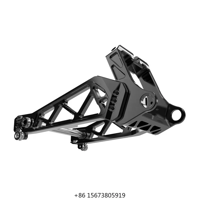 Black3 18-UP Softail Motorcycle Rear Suspension Arm Aluminum CNC Stainless Steel Swingarm Alloy Material Body Parts Motorbikes