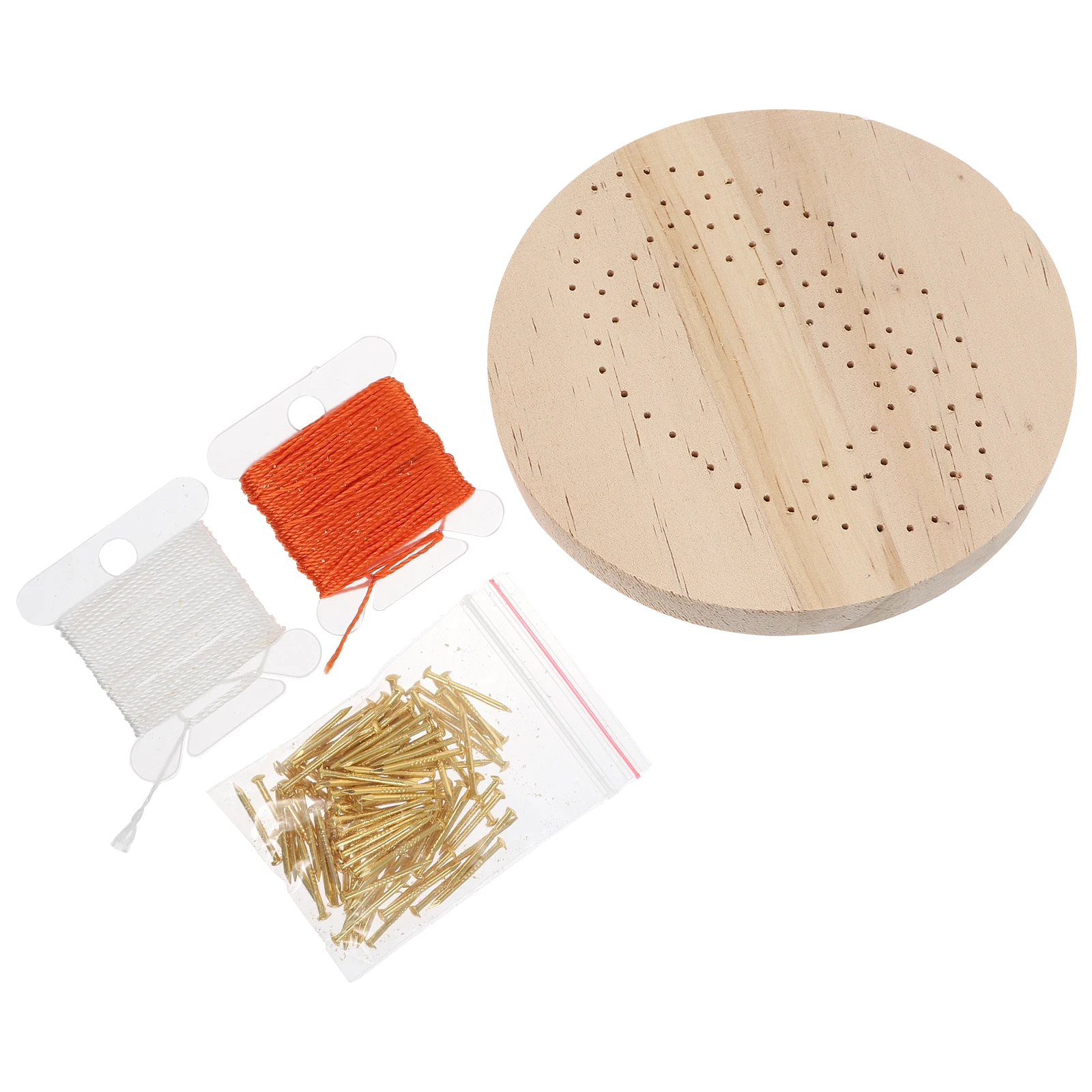 

DIY String Nail String Painting Material Kit Nail Winding Painting Material Wood Craft Ornament Set Handmade Jewelry Project