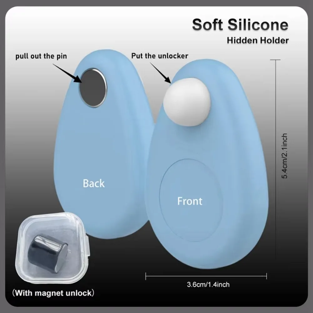 حافظة جديدة من السيليكون لحافظة AirTag مع حافظة تعقب الأمتعة المضادة للسرقة ومقاومة للماء لجهاز Apple Airtag