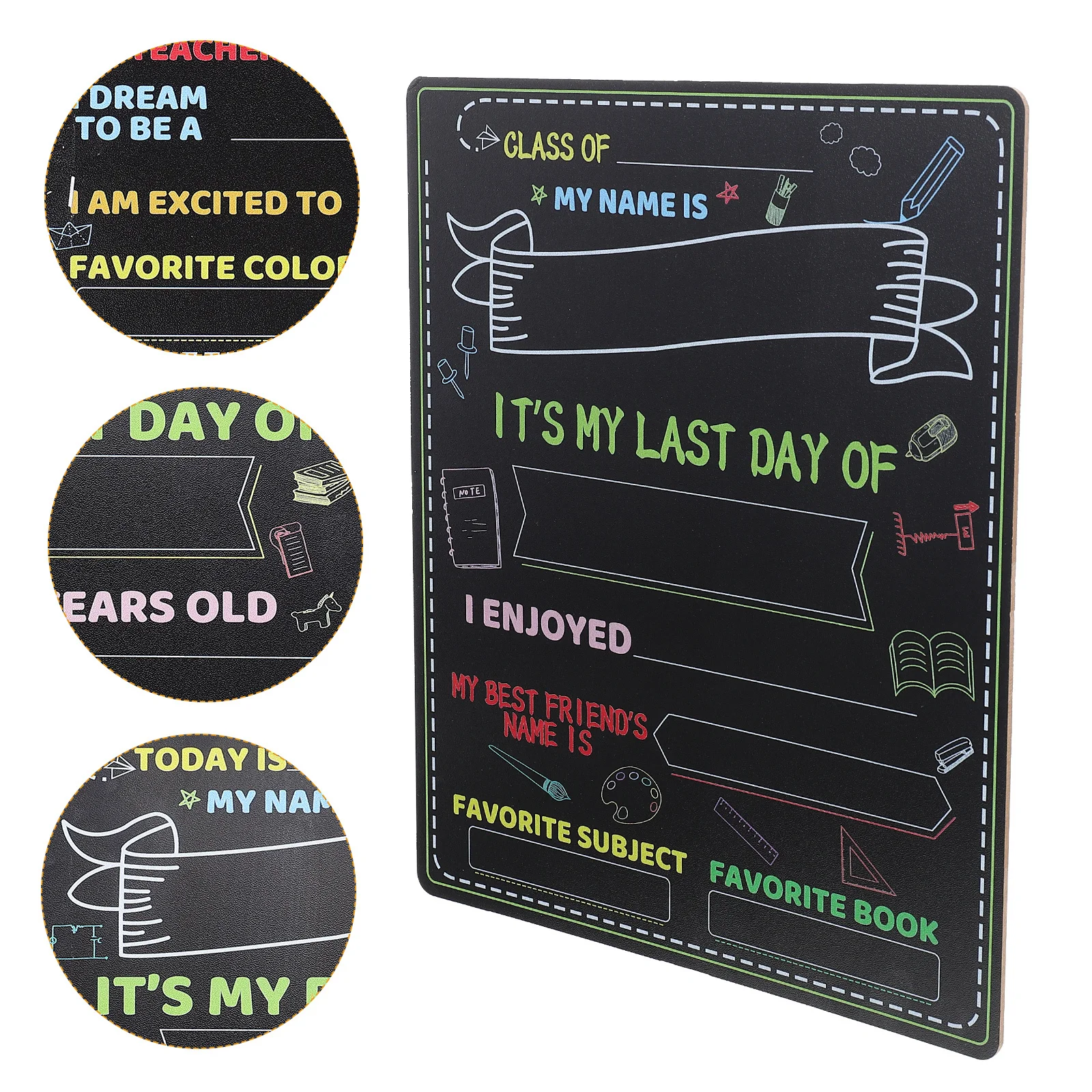 

Children's Graduation Photo Prop Small Blackboard Printing Board School Hanging Message Board Children's Graduation Photo Prop
