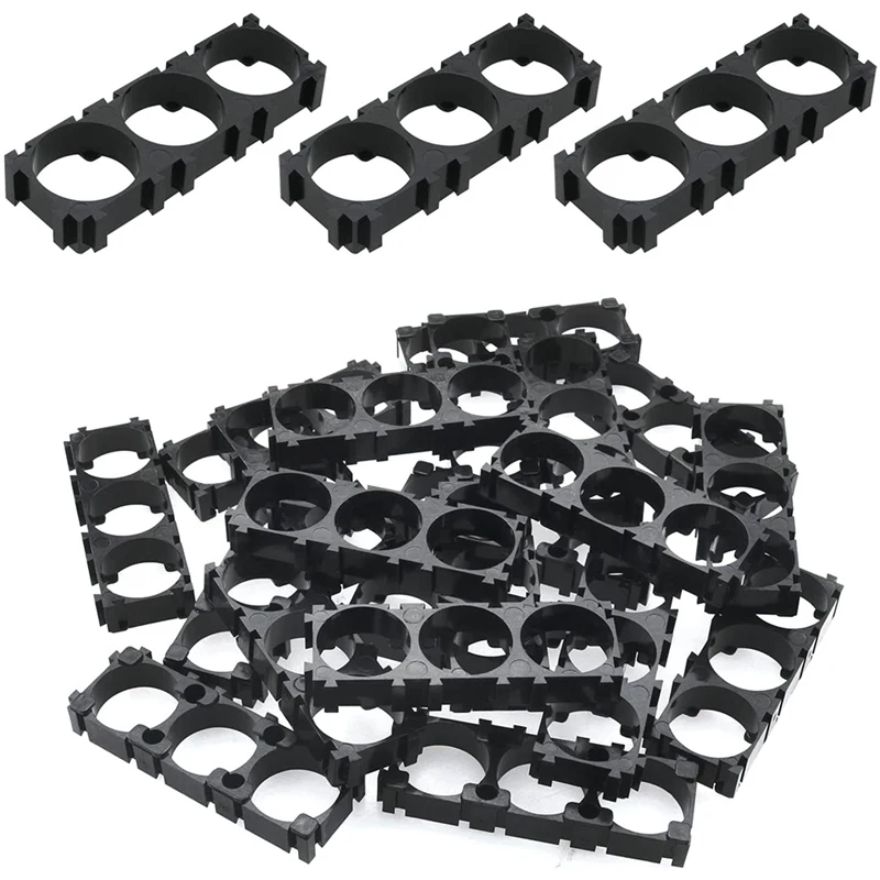 30 Uds soporte de batería de empalme 18650 soporte de batería de litio espaciador soporte de plástico de batería de litio