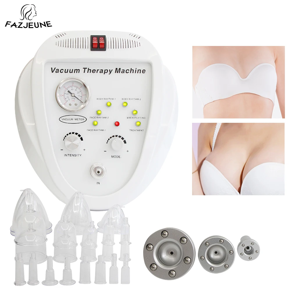 

Vacuum Therapy Breast Enlargement Beauty Machine Pump Cup Buttock Lifting Body Shaping Massage Lymph Drainage Therapy Device