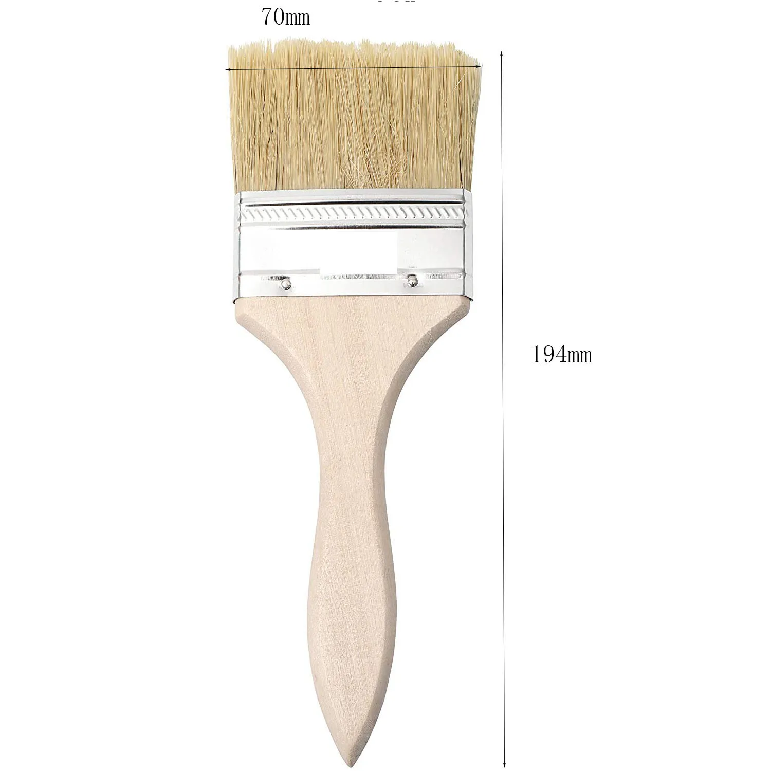 

Suitable 24Pcs Paint Brushes 70Mm Chip Paint And Varnish Brush Perfect For Wall And Wood Painting Stains Glues