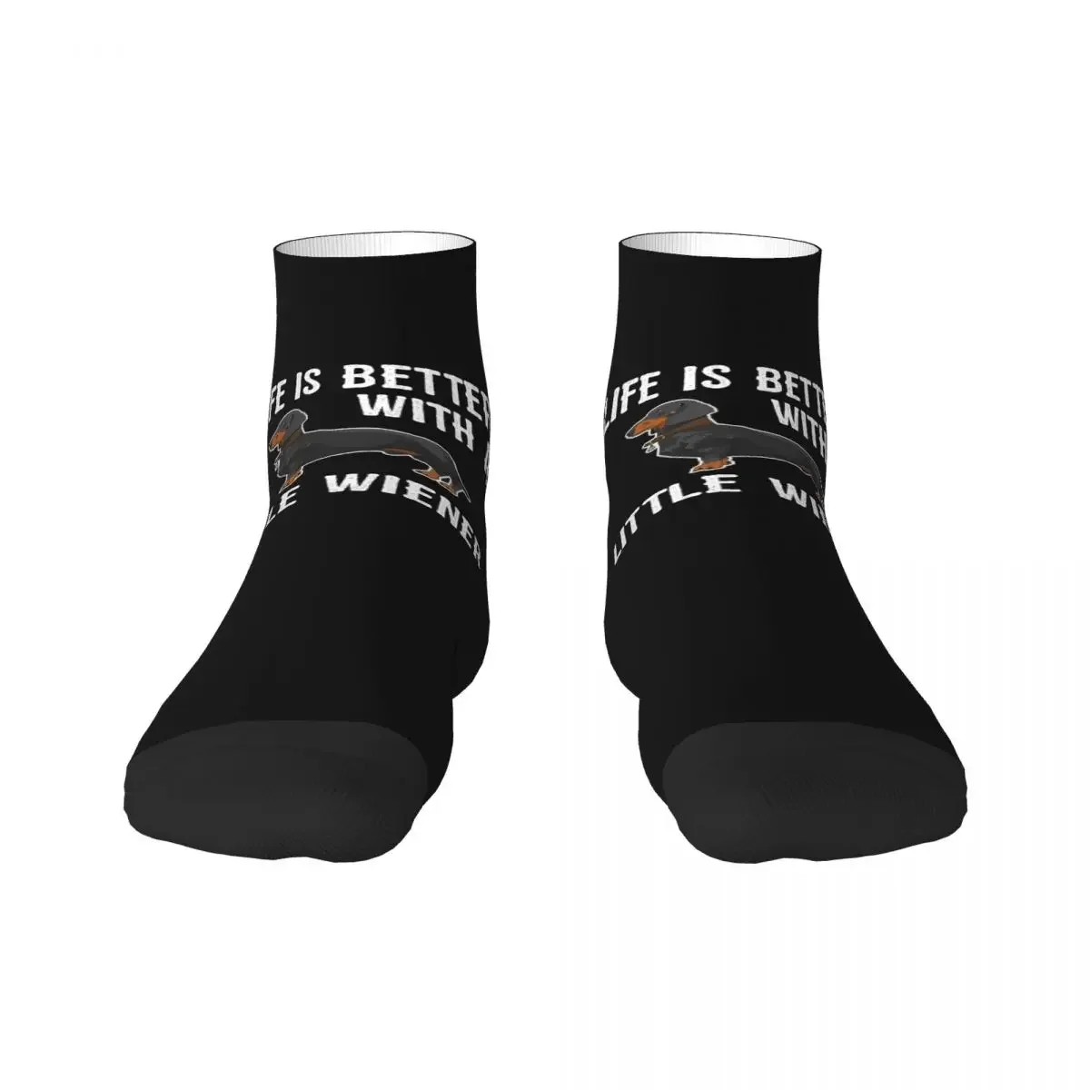 Dachshund Wiener Dress Socks Mens Womens Warm Funny Novelty Sausage Badger Dog Crew Socks