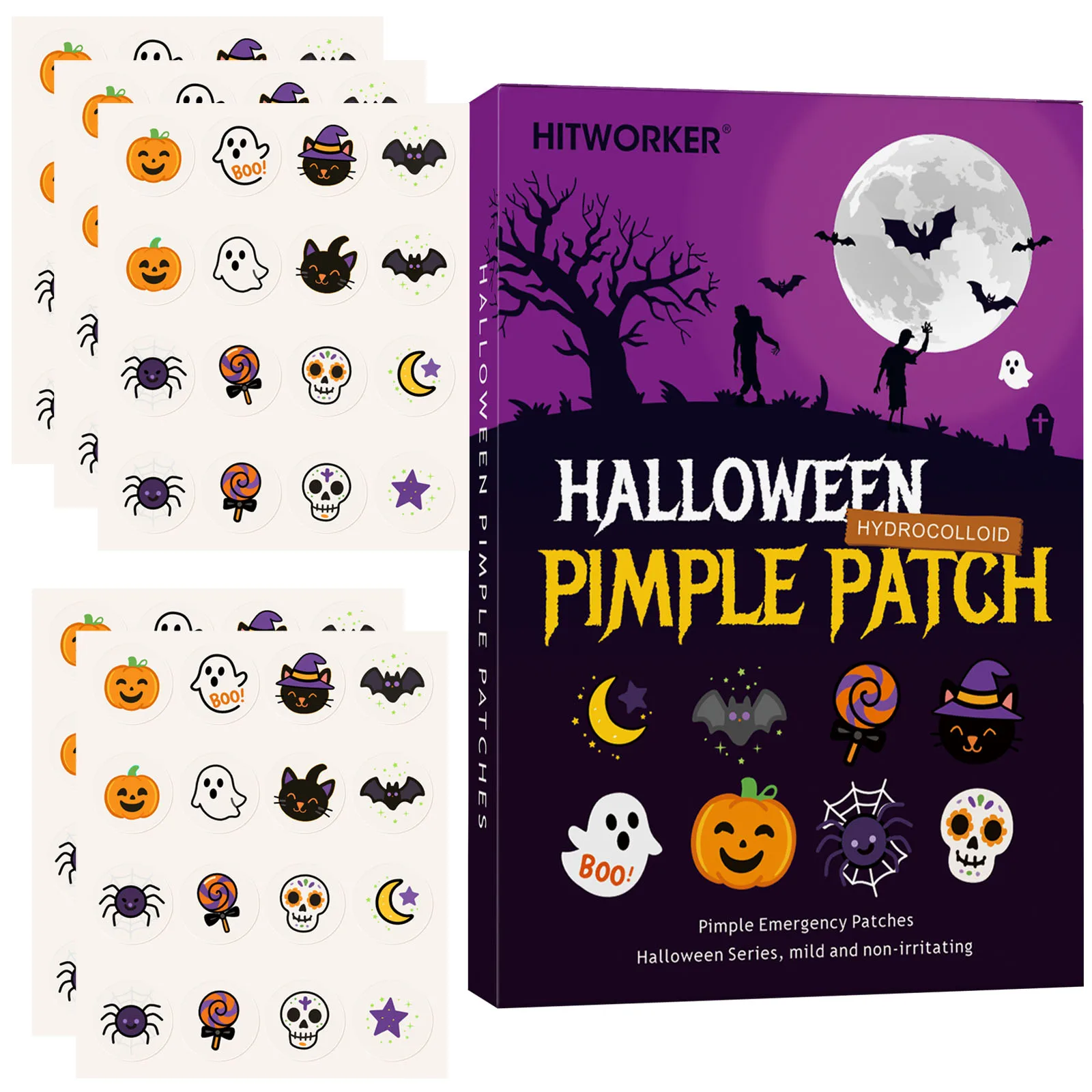 رقعة حب الشباب الغروانية المائية، جوهر العناية لتنظيف الوجه، ملحق الأدوات، غير مرئي ومقاوم للماء، مناسب لجميع أنواع البشرة