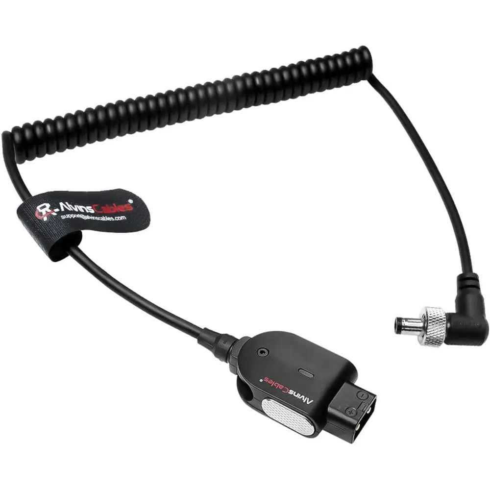 

Alvin's Cables Atomos Ninja V D-tap Силовой кабель, 1,6-4 фута Smart Dtap для блокировки DC 2,1 Прямоугольный спиральный кабель для Blackmagic Vi