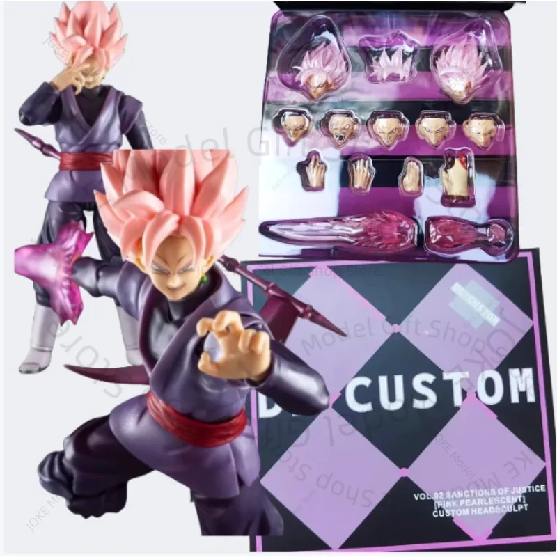 

DL CUSTOM Dragon Ball Z Super Saiyan Rosé Son Goku Black Zamasu Head Accessories Head Sculpt Anime Action Figures Model Toy Gift