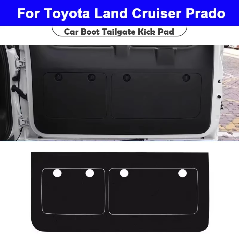 

For Toyota Land Cruiser Prado 250 Series 2010-2025 Trunk Tailgate Guard Pad Leather Rear Trunk Door Protective Car Accessories