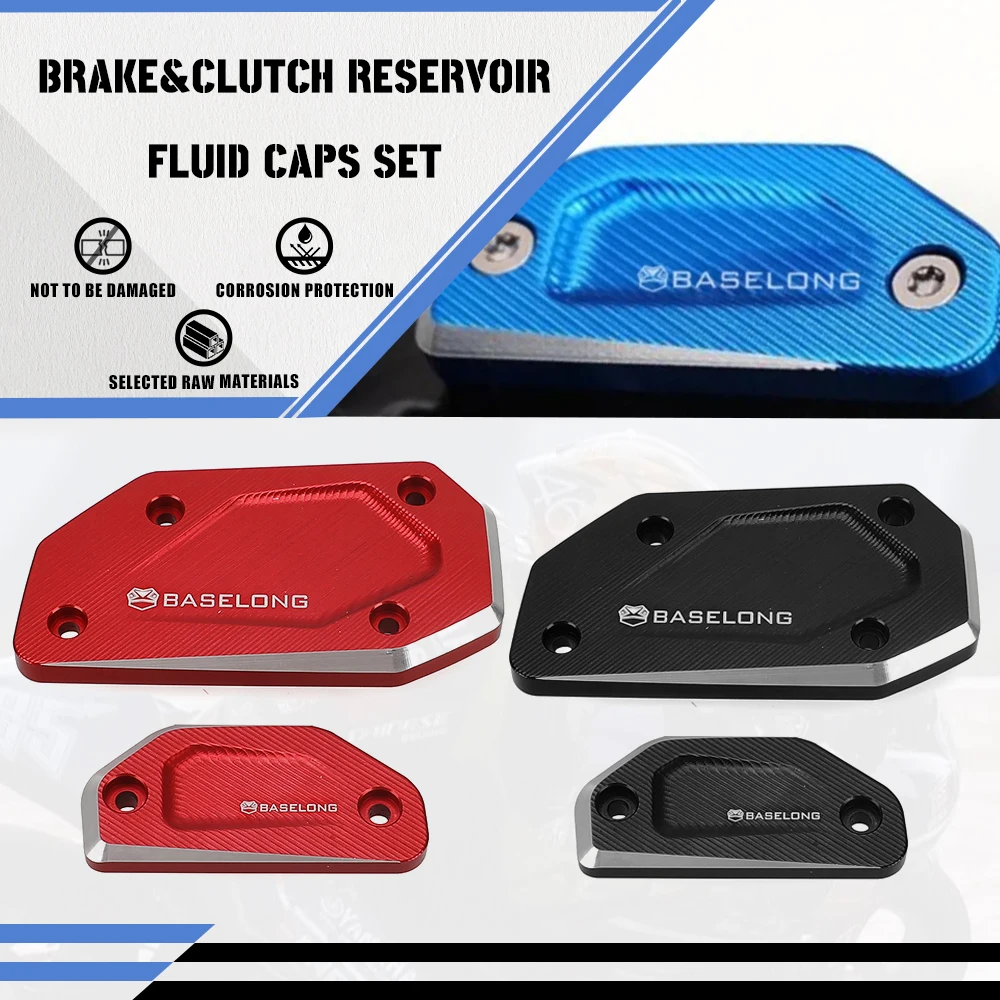 Motorcycle Front Brake&Clutch Reservoir Fluid Caps Set FOR BMW R1300GS Adventure/Trophy/TE 2023 2024 2025 R 1300 GS ADV GS1300
