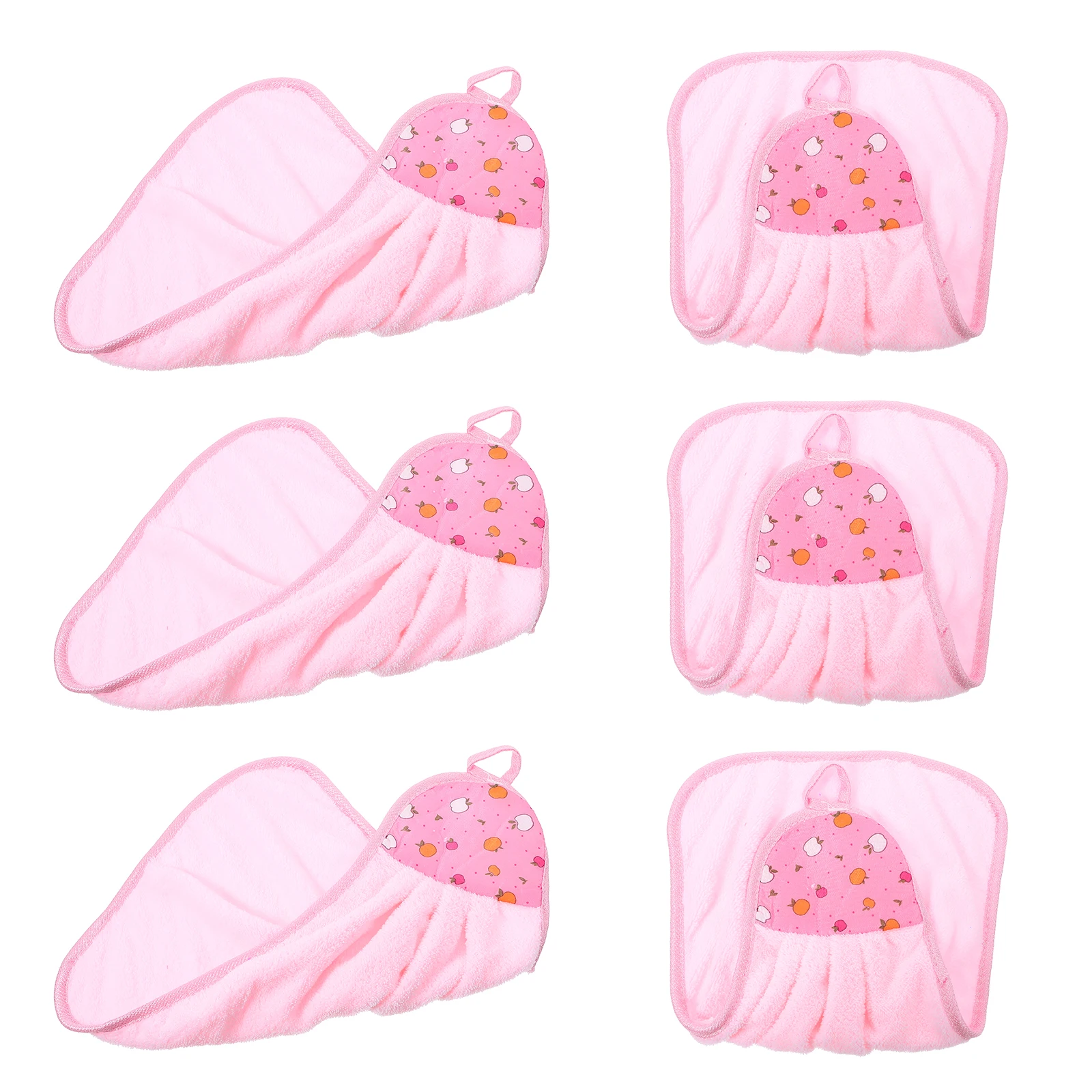 6 قطعة الصوف المرجاني غسل اليد المناشف للمطبخ الحمام سريعة الجافة ماصة منشفة معلقة منشفة امتصاص الماء المنسوجات المنزلية #3