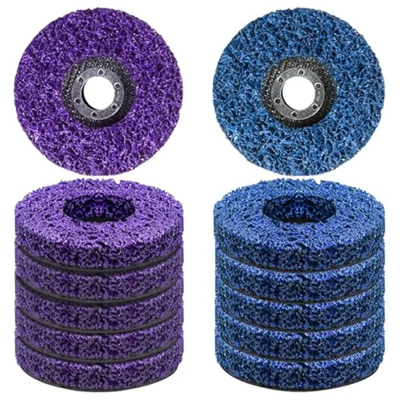 

BHTS-12PC Strip Discs 4-1/2X 7/8Inch Stripping Wheel For Cleaning Angle Grinder To Remove Paint,Rust And Weld Oxidation Easy Ins