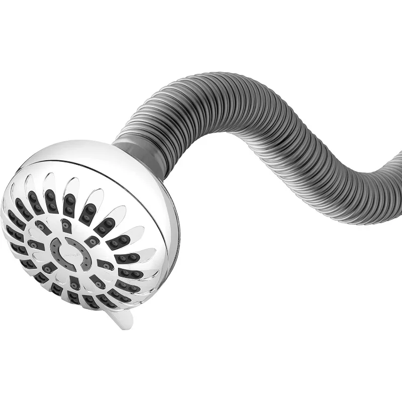 PowerPulse Flexible Neck Shower Head Adjustable Shower Head for All Heights