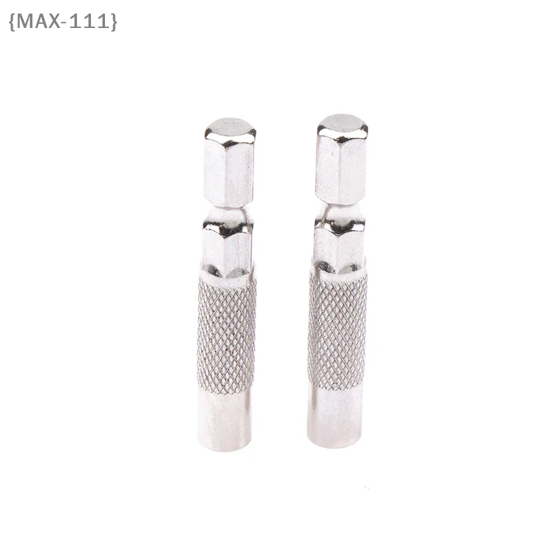 【F-MAX111】2 Stück Sechskant-Adapter 6,35mm auf 4mm - Elektrischer Schraubendreher-Bit-Halter, Magnetischer Mikro-Bit-Adapter