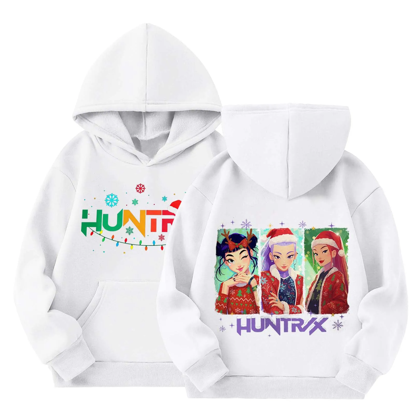 

Kpop Demon Hunter Hoodie For Girls New Cute Graphic Sweatshirts Kids Clothes Tops With Pockets Sudadera Kpop NiñA 아동 가을옷 2025