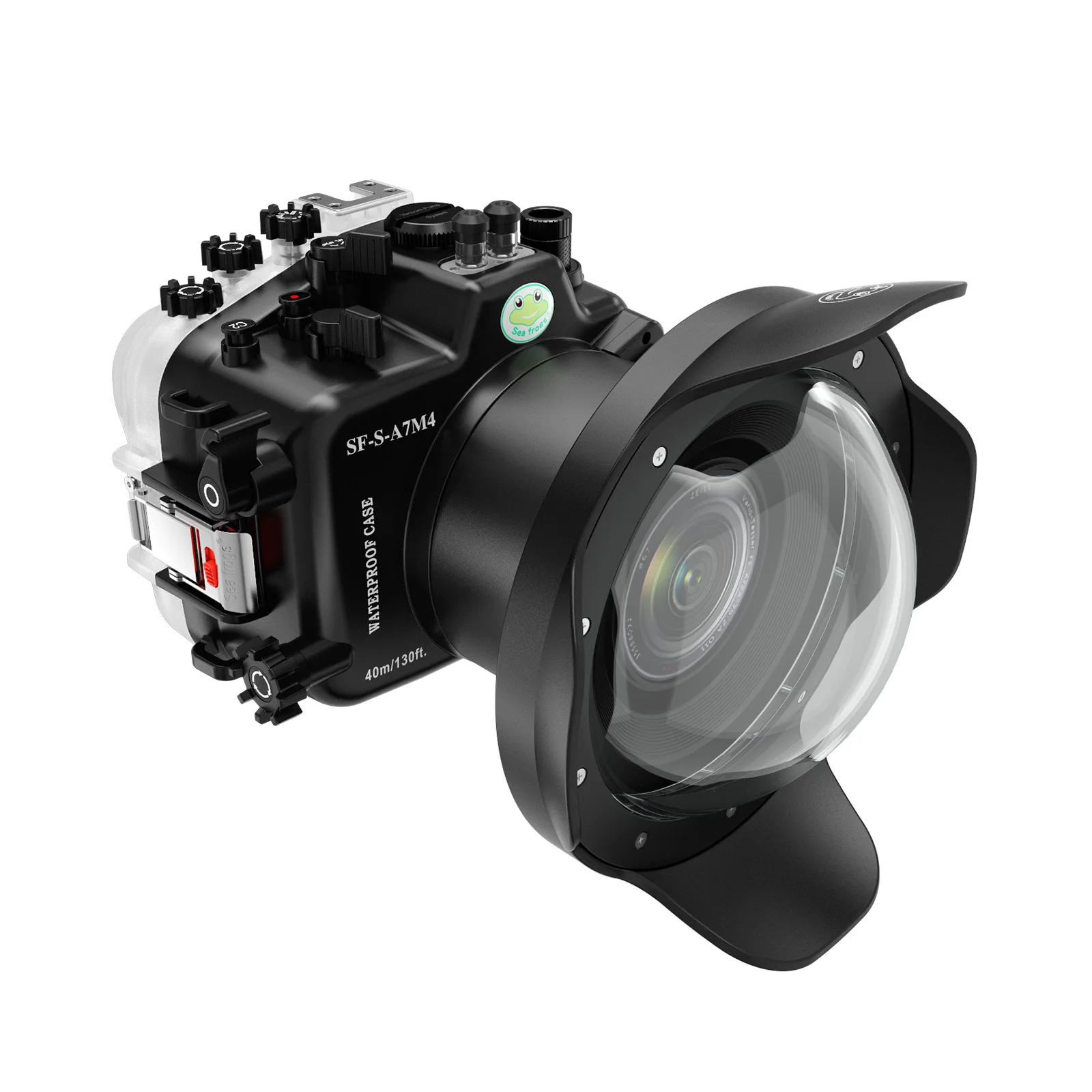 SeaFrogs IPX8 Professional Waterproof Camera Housing for Sony A7IV 40m/130ft Diving Case for Underwater Shooting