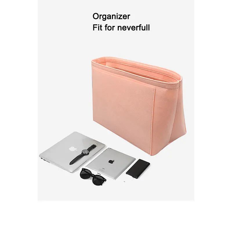 Insert Bag Organizer für never full pm mm gm, 7 Taschen mit Reiß verschluss Cover Pad Taschen Handtasche bilden innere Geldbörse Tote Liner