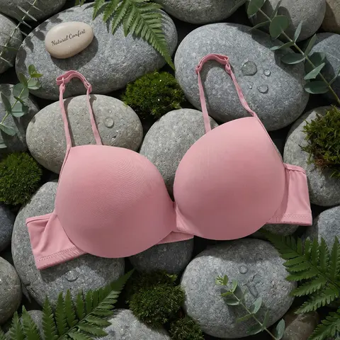 New Women Sexy Seamless Bras Push Up Adjustable Straps Brassiere 5 Solid Colors 3/4 Cup Bralette for Female Plus Size 34-42B