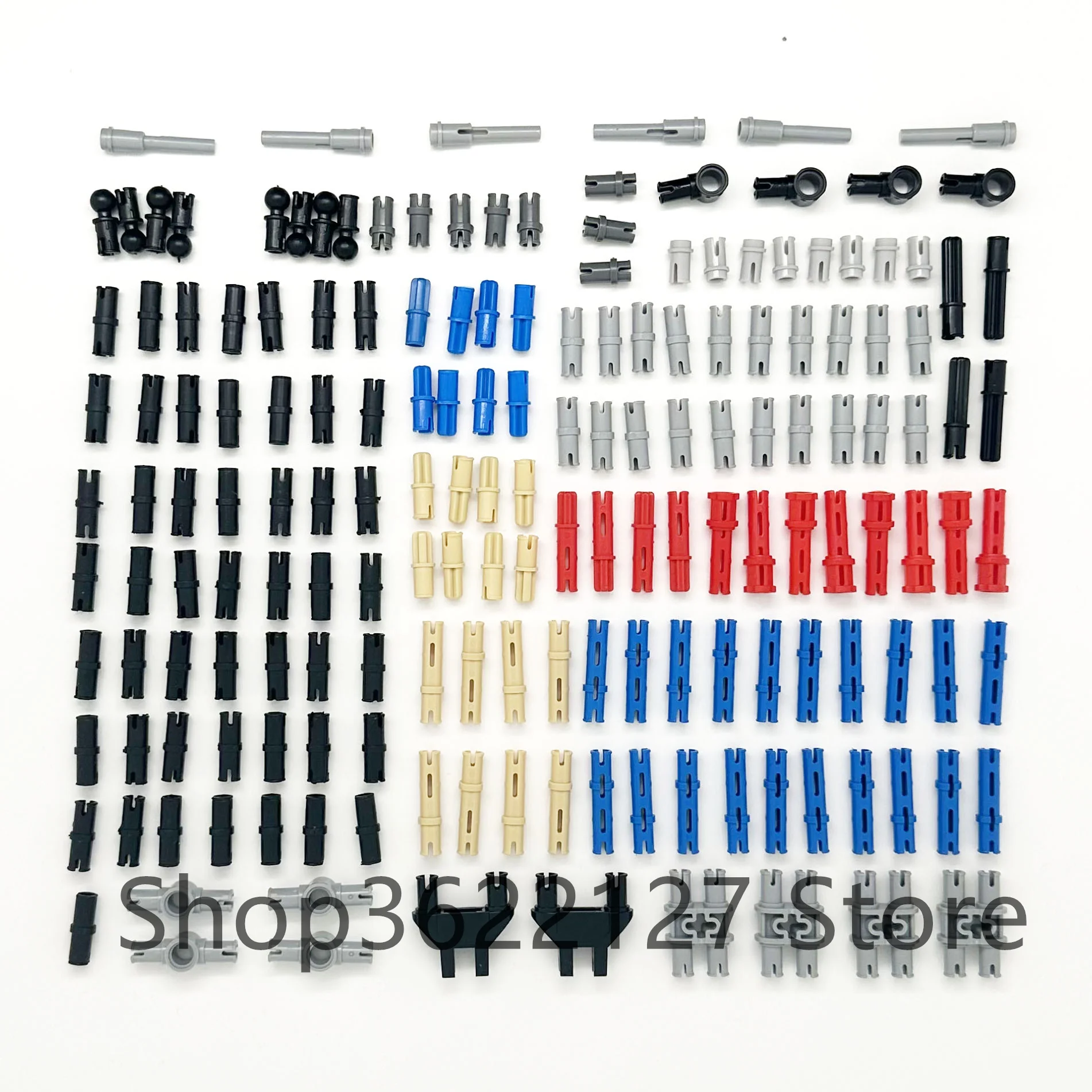 Bolt Pin with Friction Peg Cross Axle Building Block Bricks Connector Technical MOC Parts Assemble Particles Toy