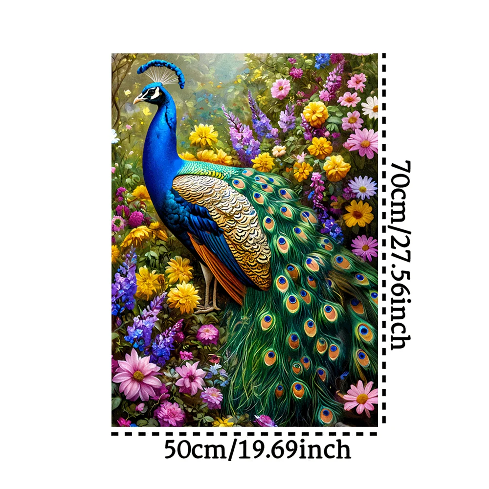 鳥や孔雀が描かれた大型パズル 1000 ピース。大人に最適です。 家族へのギフトに最適な、これらのインタラクティブなゲームは、