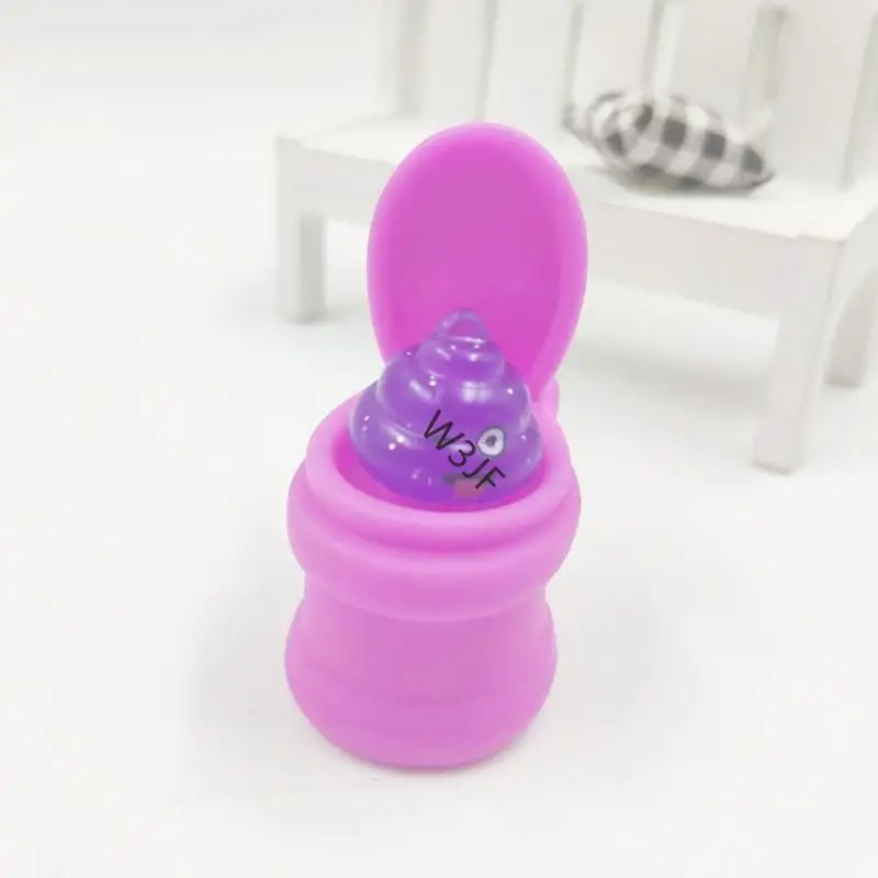 W3jf juguetes compresalios descompresión juguete alivio estrés inodoro caca inodoro juguete pvc juguete con apariencia