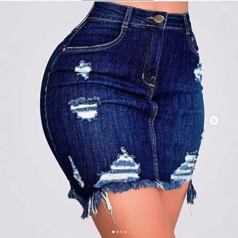 

Summer New Sexy Bodycon Blue Denim Skirt For Women