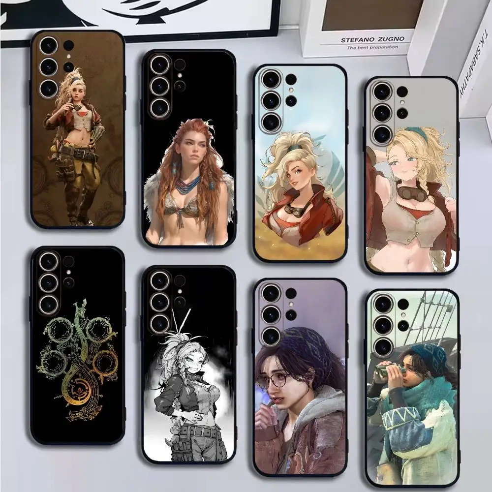 

M-Monster H-Hunter Wilds Phone Case For SamsungS25,24,21,22,23,30,Ultra,20,Plus,Fe,Lite,Note,10,9,Soft Black Cover