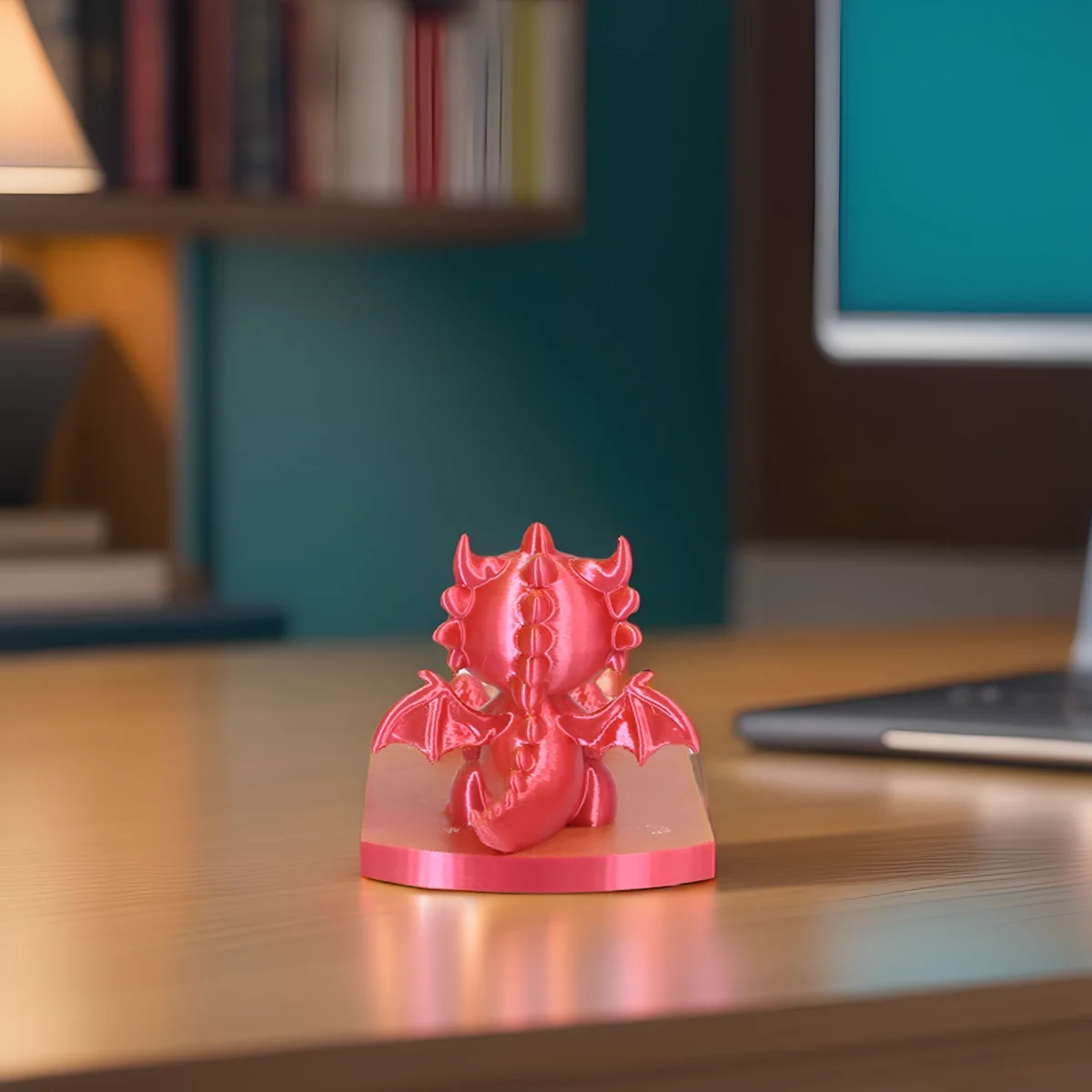 A Cute Little Dragon And Dongdan Combination Phone Holder A Fun And Beautiful Desktop Ornament And A Mobile Tablet Holder