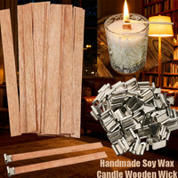 DIY Wood Wick Soy Candle Kit All-in-One Set for Single-Wick & Scented Candles Relaxing Craft for Beginners