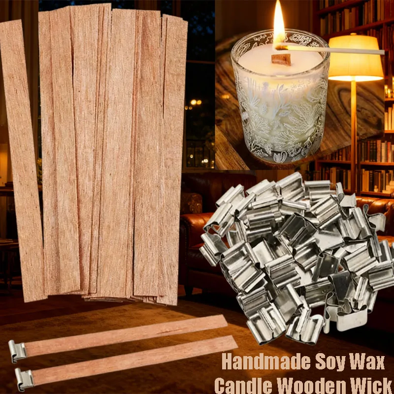 DIY Wood Wick Soy Candle Kit All-in-One Set for Single-Wick & Scented Candles Relaxing Craft for Beginners