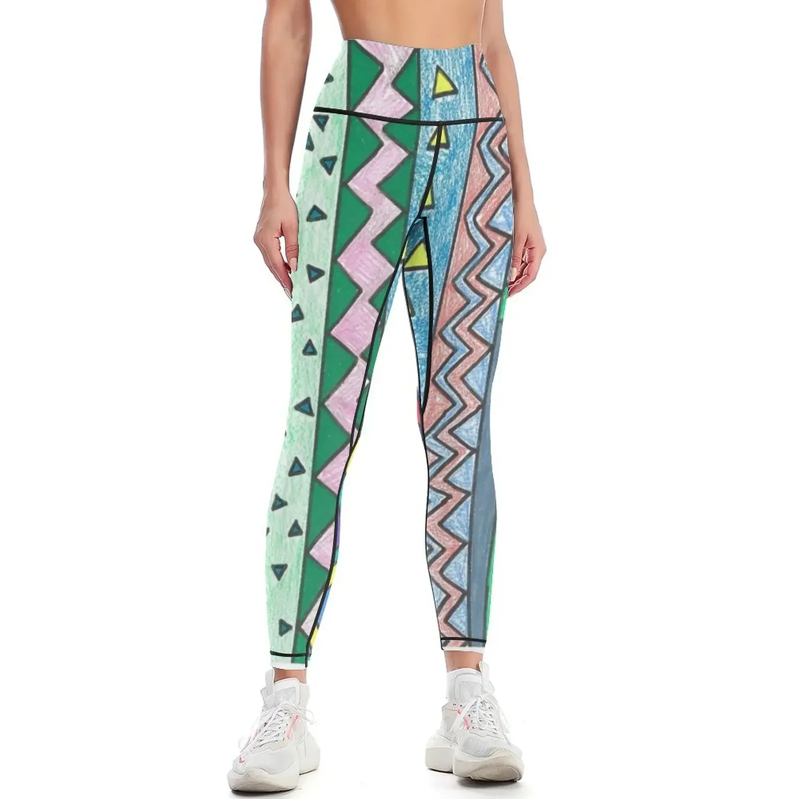 Funky Pattern Leggings Golf wear for girls gym sportswear woman gym top Womens Leggings