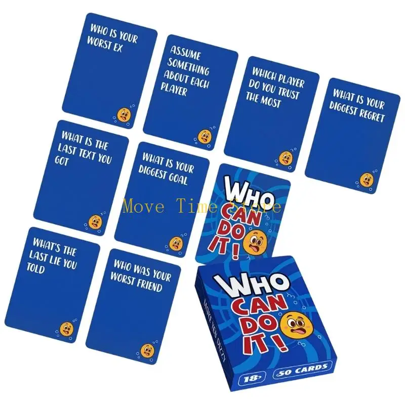 92ME Couple Interactively Game Card Tabletop Game Card For Family Gathering Fun Tabletop Conversation Activity Party Game