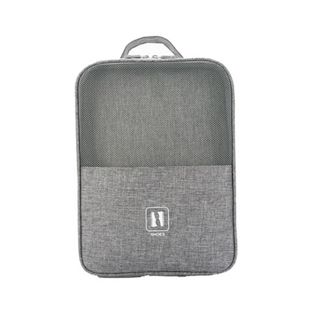 

Double Layer Shoes Storage Bag Breathable Mesh with Pocket Travel Shoe Bag Space-saving Large Capacity Shoes Packaging Pouch