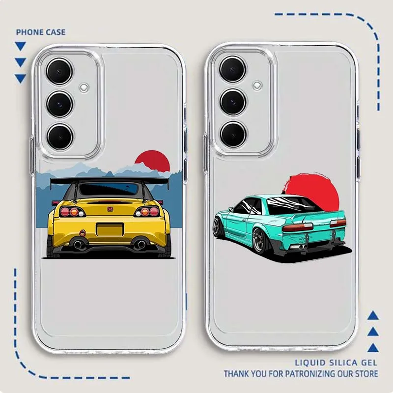 

Fashion Vehicle Cool Phone Case For Samsung Galaxy Note 20 10 F12 M23 F23 M14 F15 M54 M55 Ultra Plus 5G TPU Transparent
