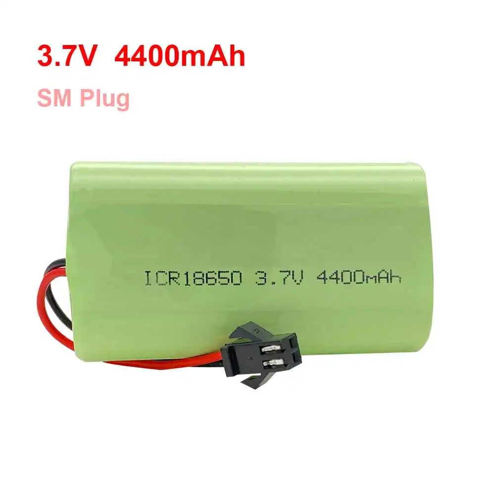 Bateria litowa 3,7 V 18650 4400 mAh akumulator megafon głośnik tablica zabezpieczająca SM/PH2.0 wtyczka