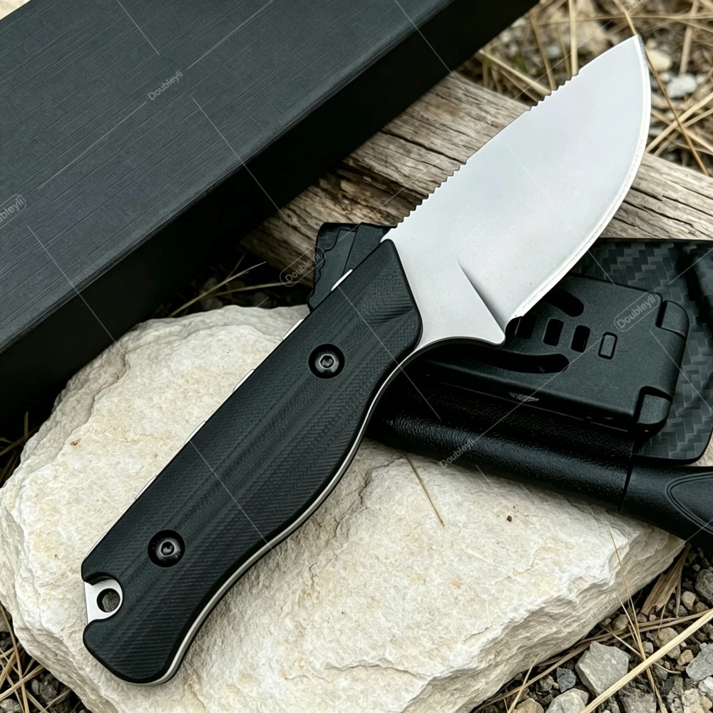 Portable Wilderness Adventure Tool Rope-Cutting Knife Fruit Knife Peeling Knife - EDC User-Friendly Outdoor 15017 Straight Knife