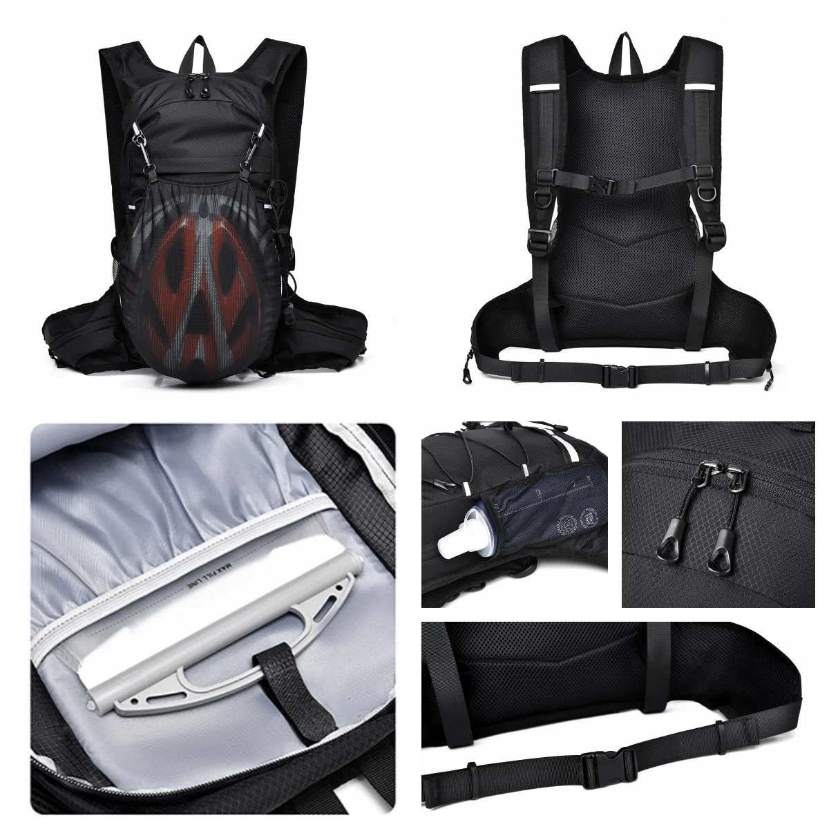 Leichter multifunktionaler Outdoor-Rucksack für Männer und Frauen, robuster Fahrradrucksack mit großer Kapazität, wasserabweisendes Wandern