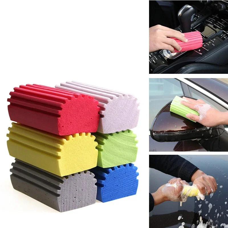 Productos de limpieza multifuncionales para el hogar, esponjas de esponja lavables, reutilizables, para limpiar el coche