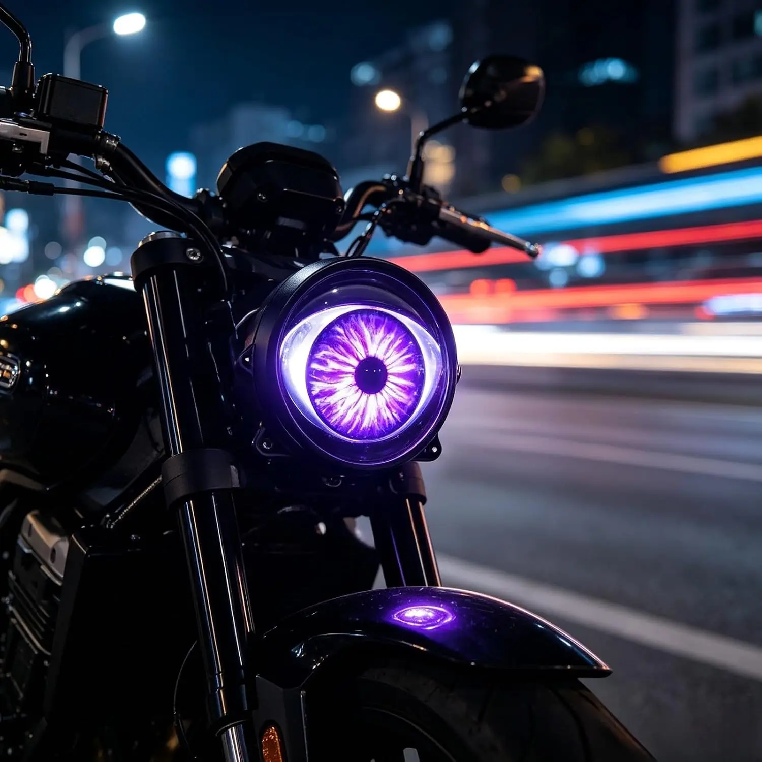 Hot Dynamic Devil Eye Car Headlights LED Car Light With Remote Control Modified Eagle Eye 3D Lens Pupils Light Cars Accessories