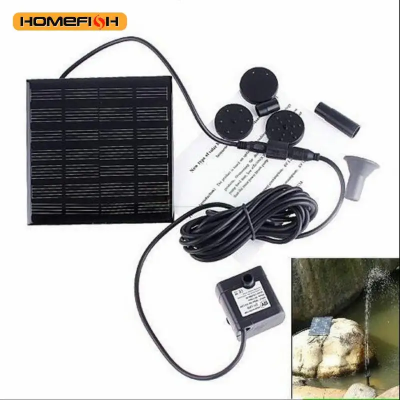 Mini Solar Fountain Pump 1.2W Power Board Kit Solar Panel Water Pump for Garden Pool Fountain Indoor Bird Bathroom Outdoor