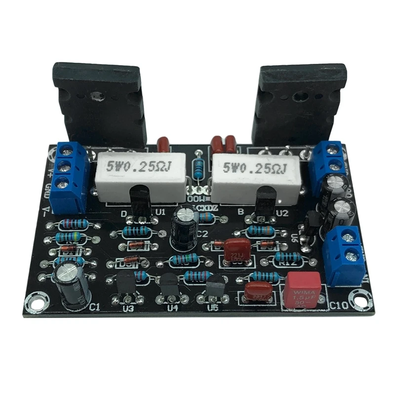 2SC5200+2SA1943 Mono Channel 100W HIFI Audio Power Amplifier Board High-Power Mono