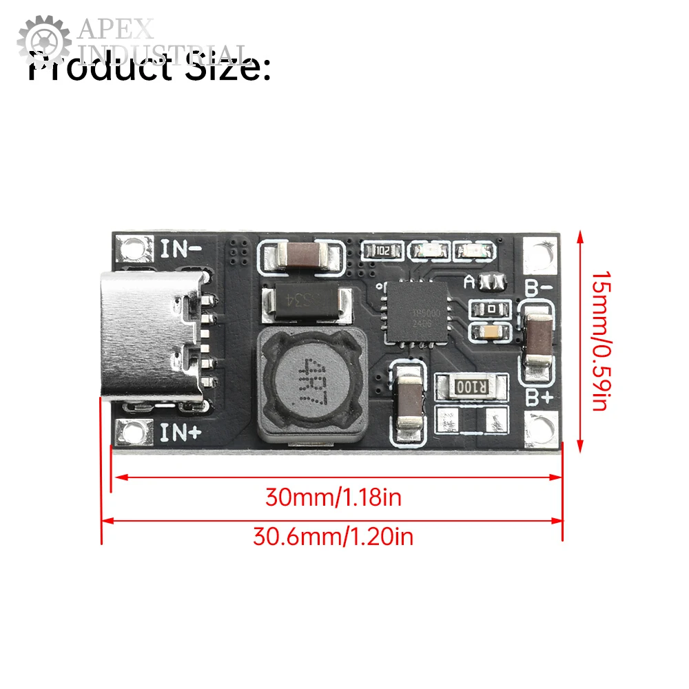TP5000 lithiumbatterij oplaadbord 4,2 V / 3,6 V 1A opladermodule met bescherming tegen oververhitting Flash Buck Power Module Low-Power
