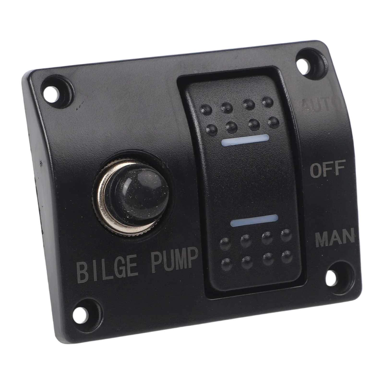 Bilge Pump Switch for For boats with 12V 24V DC Automatic Float Switch Overcurrent Protection and Internal Lighted Panel