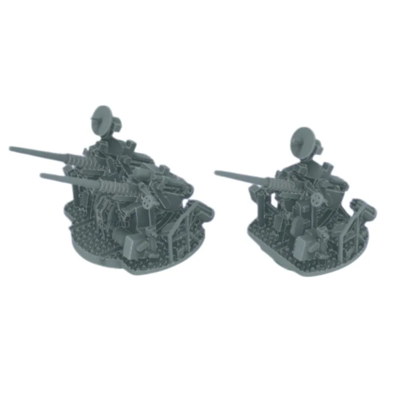 1/700 USS Worcester 1958 AA Gu n Set 3D Printed
