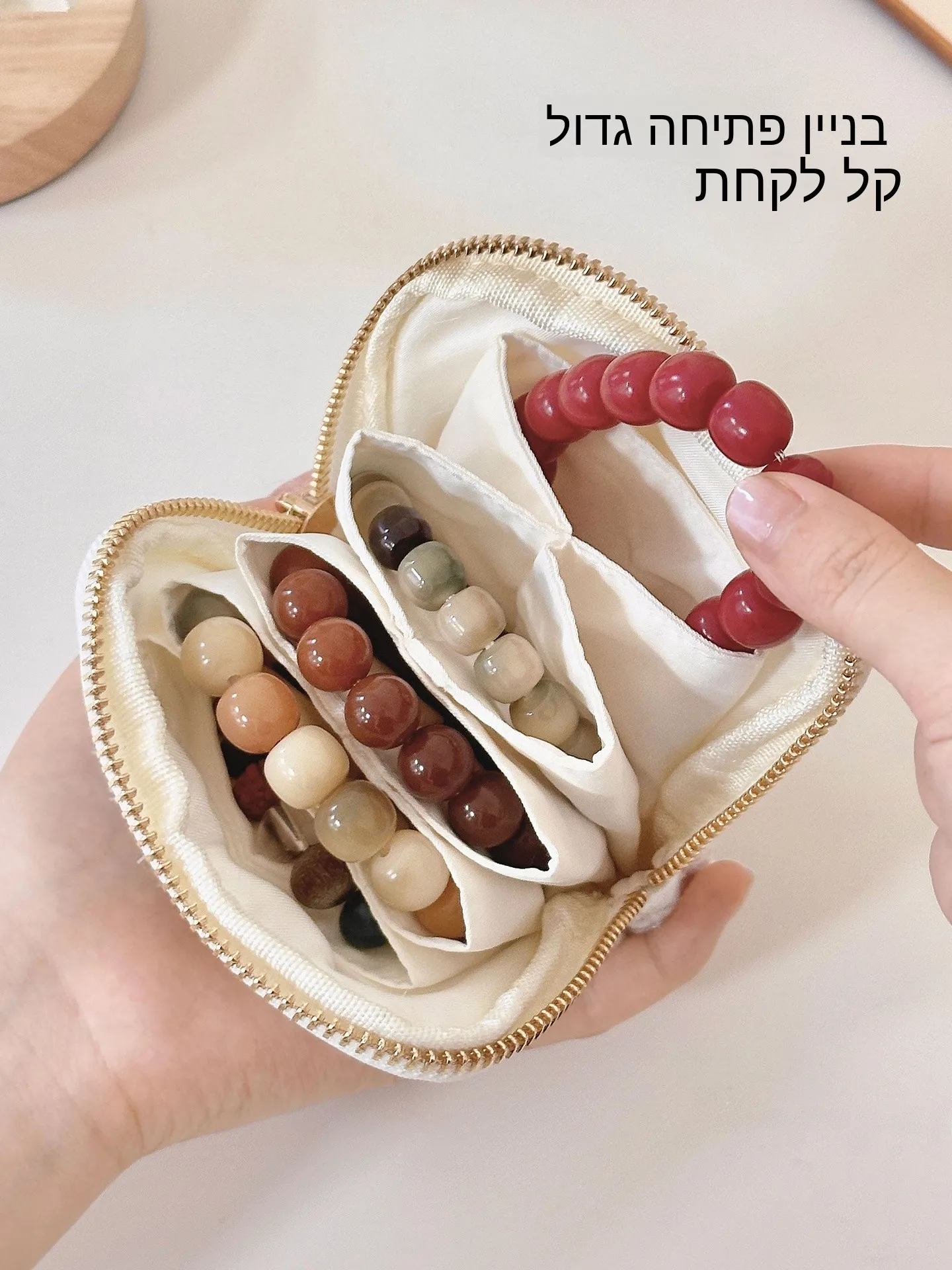 Portable Multi-Layer Jewelry Storage Bag Crystal Crafts Necklace Pendant Square Waterproof Fabric Home Storage Creative DIY