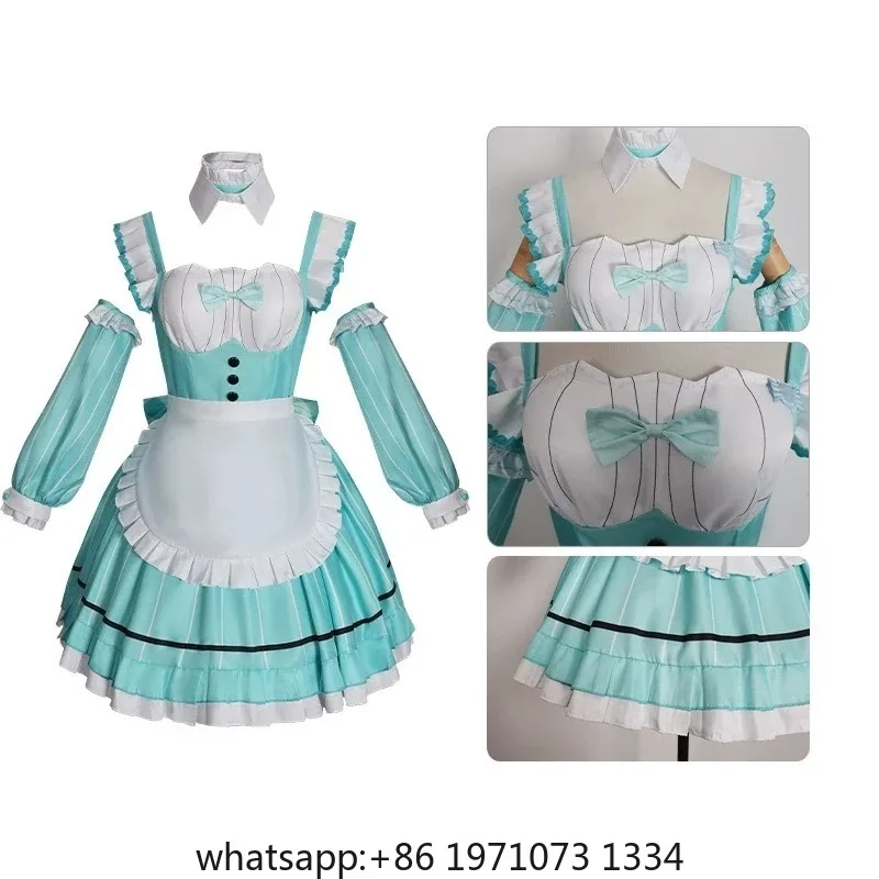 Anime Wakana Shiki Uehara Ayumu Ruby Kurosawa LoveLive Cosplay Costume Halloween Maid Lolita Girl Performance Disguise Dress