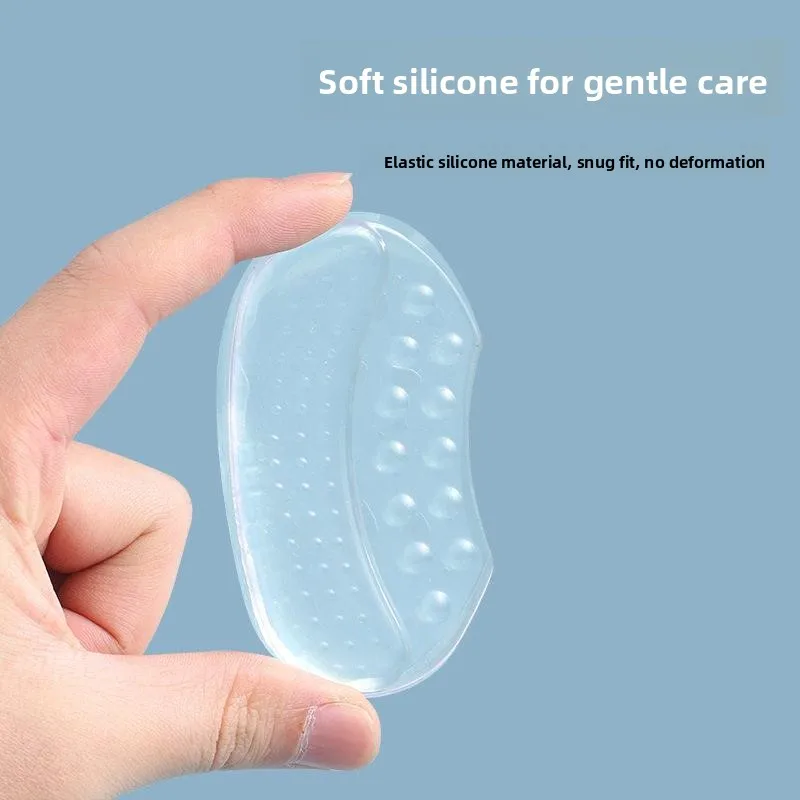 Silicone Heel Pads Invisible Anti-wear High Heels Women's Shoe Half Size Pad Converter Great Tool for Shoes That Are Too Big