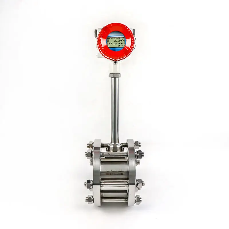 

Hot Sale Stainless Steel Vortex Flow Meter with T&P Compensation for Steam Liquid Measurement