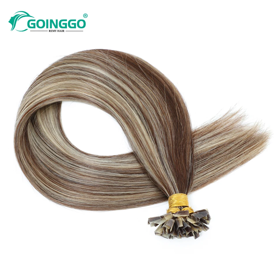 Goinggo Pre Gebonden Rechte V Tip Hair Extensions 22Inch 1G/Strand Machine Gemaakt Braziliaanse Remy Human Fusion Hair Extensions