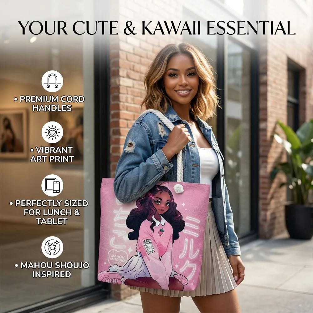 

Women's Large Capacity Tote Bag Portable Shopping Cross-Border Versatile Creative Printed Thick Rope Beach Bag