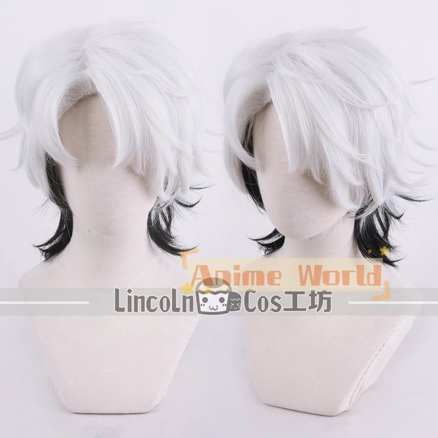 

Virtual YouTube Vtuber Eunho Cosplay Wig Halloween Carnival Party Props Synthetic Hair Heat Resistant Fiber + Wig Cap